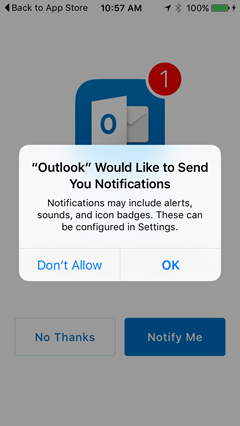 Cấu hình Outlook trên iOS